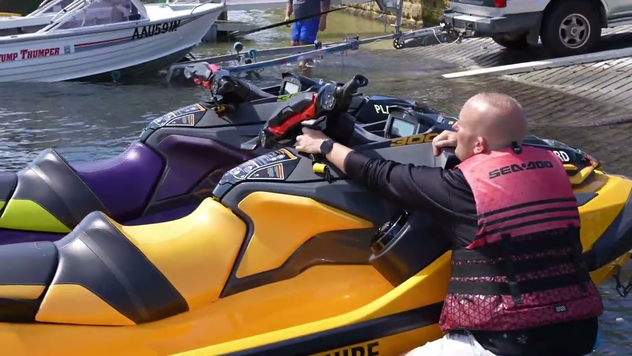 Putting your jet ski on & off the trailer